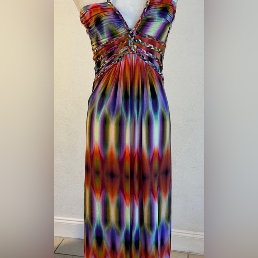 Sky Brand Vibrant Multicolor Maxi Dress